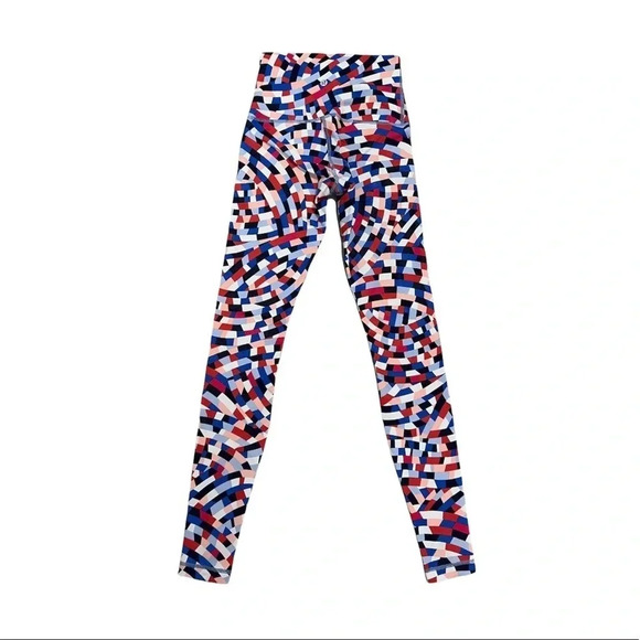 Lululemon Wunder Under Capoeira Multi Color Leggings High Waisted Size 4 - Picture 6 of 13